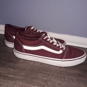 Maroon vans